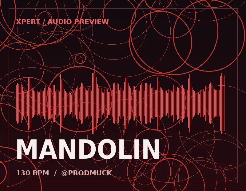 Arte e forma de onda do som MANDOLIN
